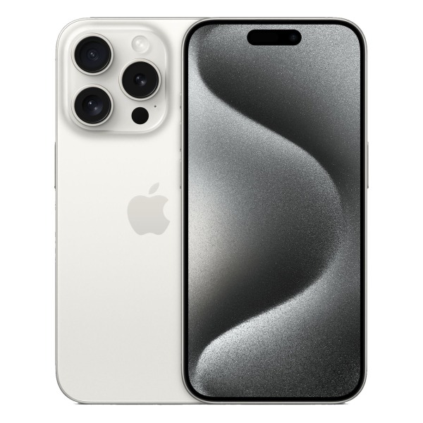 iPhone 15 Pro 128GB eSIM Bílý titan třídy Téměř výborný