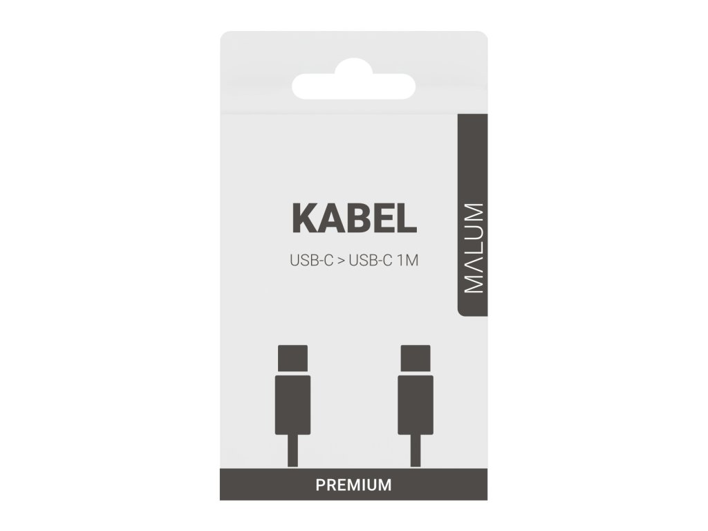 MALUM Kabel USB-C > USB-C 1m PREMIUM