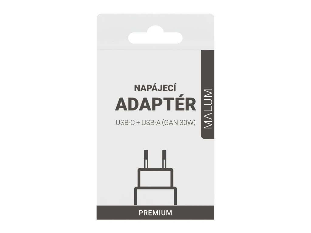 MALUM Napájecí adaptér GaN 30W