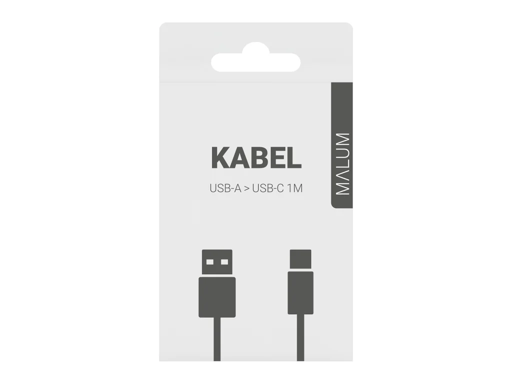 MALUM Kabel USB-A > USB-C 1m STANDARD