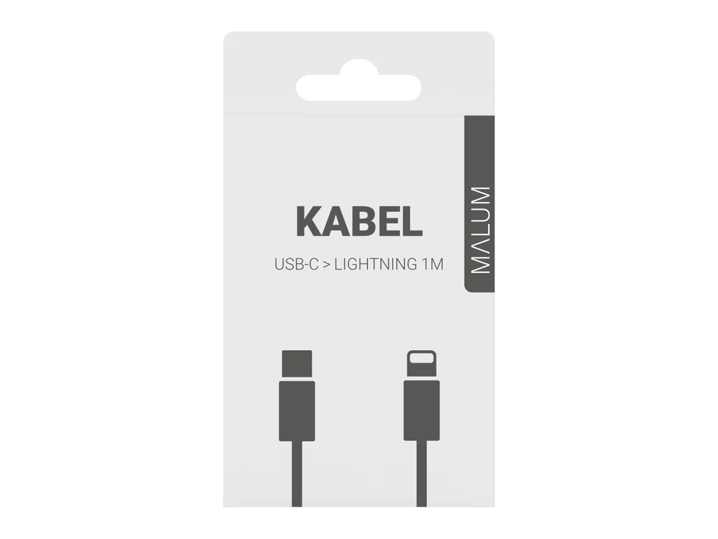MALUM Kabel USB-C > Lightning 1m STANDARD